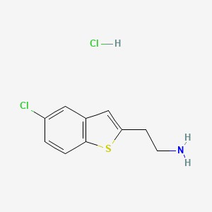 Benzo(b)thiophene-2-ethylamine, 5-chloro-, hydrochloride