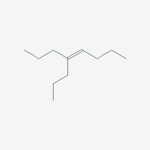 molecular formula C11H22 B14704422 4-Propyloct-4-ene CAS No. 14109-55-8