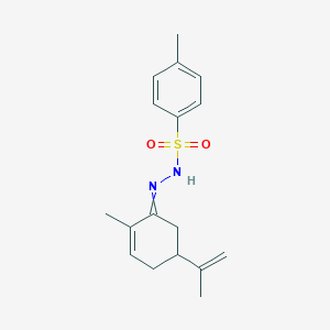 4-methyl-N-[(2-methyl-5-prop-1-en-2-ylcyclohex-2-en-1-ylidene)amino]benzenesulfonamide