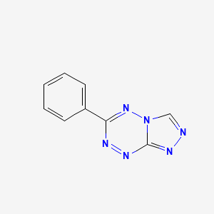 molecular formula C9H6N6 B14704460 6-Phenyl[1,2,4]triazolo[4,3-b][1,2,4,5]tetrazine CAS No. 21801-13-8