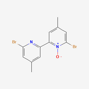 molecular formula C12H10Br2N2O B14704483 6,6'-Dibromo-4,4'-dimethyl-2,2'-bipyridine-1-oxide CAS No. 25373-74-4