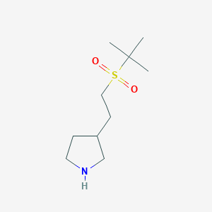 molecular formula C10H21NO2S B1470454 3-(2-(Tert-butylsulfonyl)ethyl)pyrrolidine CAS No. 1702088-71-8