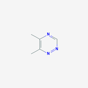 molecular formula C5H7N3 B14704561 1,2,4-Triazine, 5,6-dimethyl- CAS No. 21134-90-7