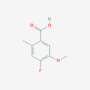 molecular formula C9H9FO3 B1470457 4-Fluoro-5-methoxy-2-methylbenzoic acid CAS No. 1427382-28-2