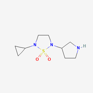 2-Cyclopropyl-5-(pyrrolidin-3-yl)-1,2,5-thiadiazolidine 1,1-dioxide