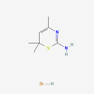 6H-1,3-Thiazine, 2-amino-4,6,6-trimethyl-, monohydrobromide