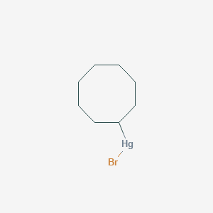 molecular formula C8H15BrHg B14704594 Bromo-cyclooctyl-mercury CAS No. 21406-55-3