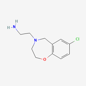 2-(7-chloro-2,3-dihydrobenzo[f][1,4]oxazepin-4(5H)-yl)ethan-1-amine