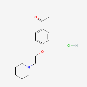 Propiophenone, 4'-(2-(piperidino)ethoxy)-, hydrochloride