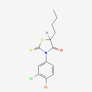 3-(4-Bromo-3-chlorophenyl)-5-butylrhodanine