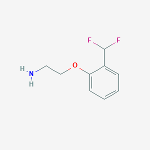 molecular formula C9H11F2NO B1470464 2-(2-(Difluoromethyl)phenoxy)ethan-1-amine CAS No. 1780780-52-0