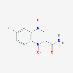 3-Carbamoyl-7-chloro-1-oxoquinoxalin-1-ium-4(1H)-olate