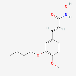 3-Butoxy-4-methoxycinnamohydroxamic acid