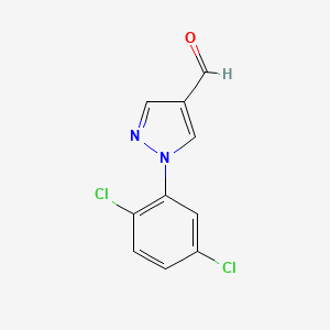 molecular formula C10H6Cl2N2O B1470467 1-(2,5-dichlorophenyl)-1H-pyrazole-4-carbaldehyde CAS No. 98949-18-9