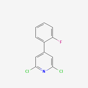 molecular formula C11H6Cl2FN B1470468 2,6-Dichloro-4-(2-fluorophenyl)pyridine CAS No. 1630833-90-7