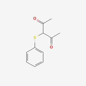 molecular formula C11H12O2S B14704709 2,4-Pentanedione, 3-(phenylthio)- CAS No. 22805-23-8