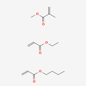 molecular formula C17H28O6 B14704727 Butyl prop-2-enoate;ethyl prop-2-enoate;methyl 2-methylprop-2-enoate CAS No. 25767-43-5