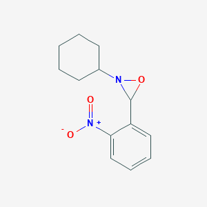 molecular formula C13H16N2O3 B14704747 2-Cyclohexyl-3-(2-nitrophenyl)oxaziridine CAS No. 23898-56-8