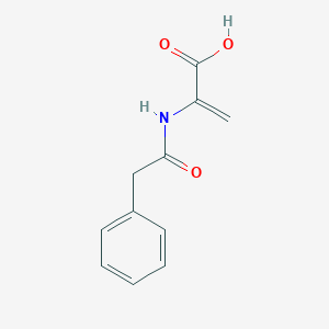 molecular formula C11H11NO3 B14704790 2-[(Phenylacetyl)amino]prop-2-enoic acid CAS No. 25637-52-9