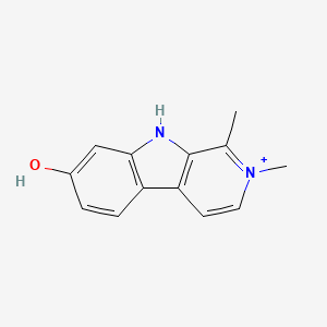 7-Hydroxy-1,2-dimethyl-9H-beta-carbolin-2-ium