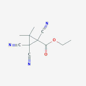 Ethyl 1,2,2-tricyano-3,3-dimethylcyclopropanecarboxylate