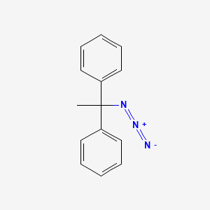 molecular formula C14H13N3 B14704831 (1-Azido-1-phenylethyl)benzene CAS No. 22293-23-8