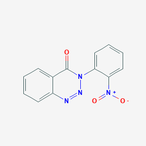 molecular formula C13H8N4O3 B14704875 3-(2-Nitrophenyl)-1,2,3-benzotriazin-4-one CAS No. 27222-99-7