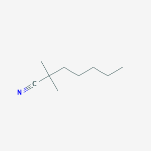 molecular formula C9H17N B14704891 2,2-Dimethylheptanenitrile CAS No. 20923-70-0