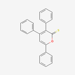 molecular formula C23H16OS B14704909 3,4,6-Triphenyl-2H-pyran-2-thione CAS No. 14963-56-5