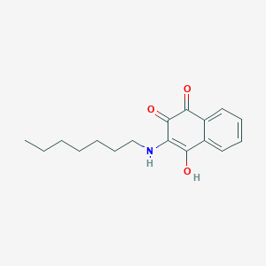 2-(Heptylamino)-3-hydroxy-1,4-naphthalenedione