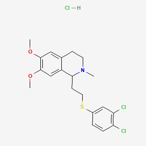 1-(3,4-Dichlorothiophenoxyethyl)-6,7-dimethoxy-2-methyl-1,2,3,4-tetrahydroisoquinoline HCl