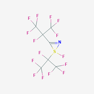 1-Fluoro-1,3-bis(1,1,1,2,3,3,3-heptafluoropropan-2-yl)thiazirene