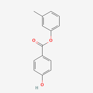 molecular formula C14H12O3 B14705066 Benzoic acid, 4-hydroxy-, 3-methylphenyl ester CAS No. 24262-64-4