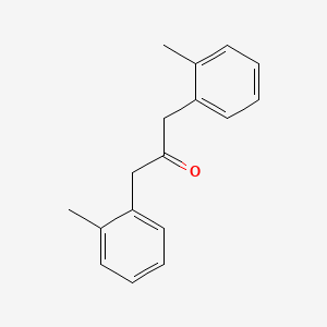 molecular formula C17H18O B14705083 2-Propanone, 1,3-bis(2-methylphenyl)- CAS No. 23592-92-9