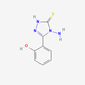 6-(4-Amino-5-sulfanylidene-1,2,4-triazolidin-3-ylidene)cyclohexa-2,4-dien-1-one