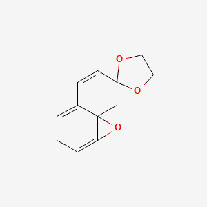 molecular formula C12H12O3 B14705120 3'H,8'H-Spiro[1,3-dioxolane-2,7'-naphtho[1,8a-b]oxirene] CAS No. 23143-06-8