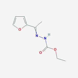 Hydrazinecarboxylic acid, [1-(2-furanyl)ethylidene]-, ethyl ester