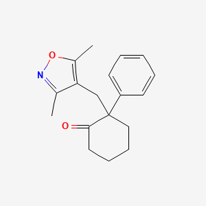 2-[(3,5-Dimethyl-1,2-oxazol-4-yl)methyl]-2-phenylcyclohexanone