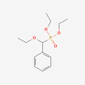 molecular formula C13H21O4P B14705166 Diethyl [ethoxy(phenyl)methyl]phosphonate CAS No. 13676-09-0