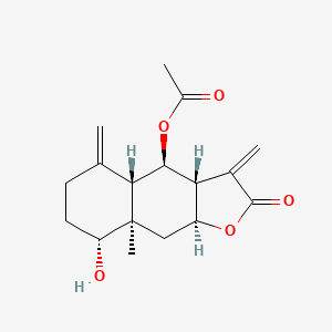 (3Ar,4r,4as,8r,8ar,9as)-8-hydroxy-8a-methyl-3,5-dimethylidene-2-oxododecahydronaphtho[2,3-b]furan-4-yl acetate