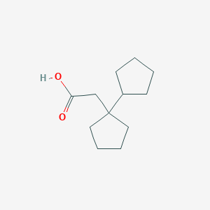 molecular formula C12H20O2 B14705181 [[1,1'-Bi(cyclopentane)]-1-yl]acetic acid CAS No. 23786-95-0