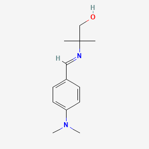 2-[(E)-{[4-(Dimethylamino)phenyl]methylidene}amino]-2-methylpropan-1-ol