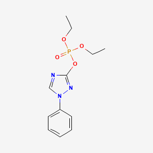 molecular formula C12H16N3O4P B14705241 Diethyl 1-phenyl-1H-1,2,4-triazol-3-yl phosphate CAS No. 24017-49-0