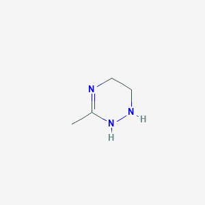 molecular formula C4H9N3 B14705250 3-Methyl-1,2,5,6-tetrahydro-1,2,4-triazine CAS No. 14454-26-3