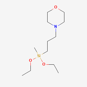 molecular formula C12H27NO3Si B14705265 Diethoxymethyl(3-morpholinopropyl)silane CAS No. 20723-23-3