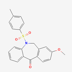 8-methoxy-5-(4-methylphenyl)sulfonyl-6H-benzo[c][1]benzazepin-11-one