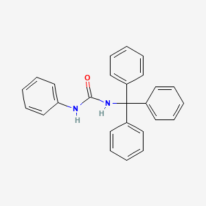 molecular formula C26H22N2O B14705329 N-Phenyl-N'-(triphenylmethyl)urea CAS No. 24308-39-2