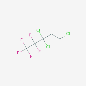 molecular formula C5H4Cl3F5 B14705381 3,3,5-Trichloro-1,1,1,2,2-pentafluoropentane CAS No. 18621-12-0