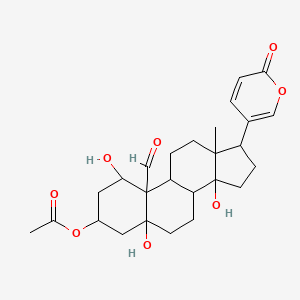 molecular formula C26H34O8 B14705398 Bersaldegenin 3-acetate CAS No. 23044-72-6