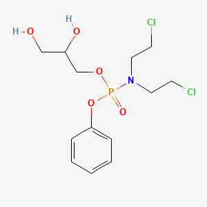 2,3-Dihydroxypropyl phenyl bis(2-chloroethyl)phosphoramidate